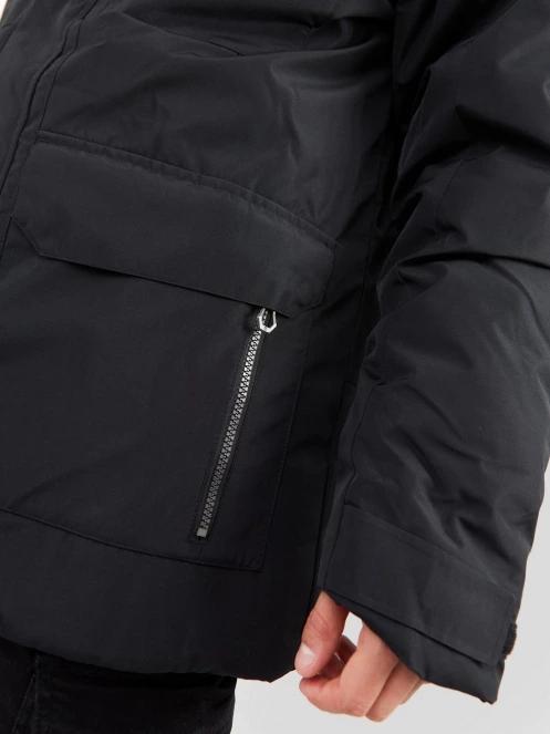 Fundango Perill Parka Jacket férfi utcai kabát fekete színben 7