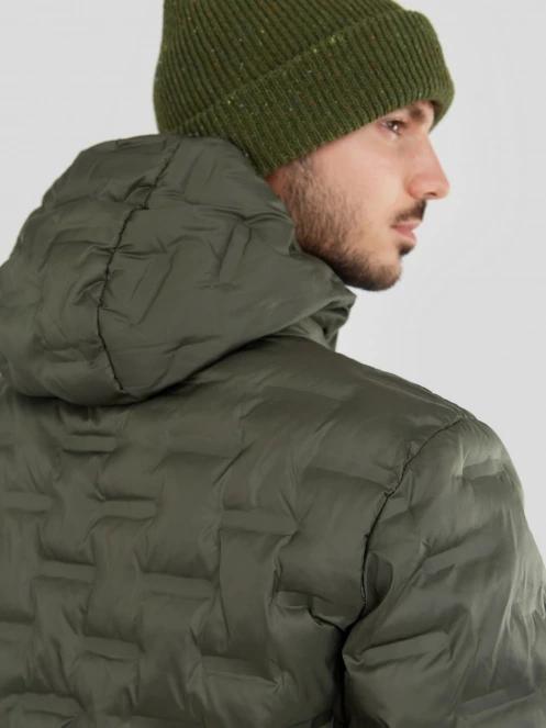 Fundango Smoke Hooded Jacket férfi utcai kabát oliva színben 7