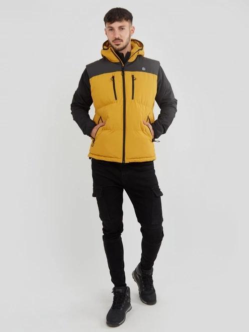 Fundango Laurel Padded Vest férfi mellény sárga színben 4