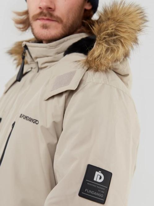 Fundango Spirit Parka Jacket férfi télikabát oliva színben 7