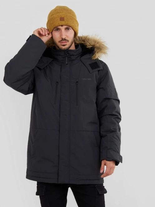 Fundango Spirit Parka Jacket férfi télikabát fekete színben 2