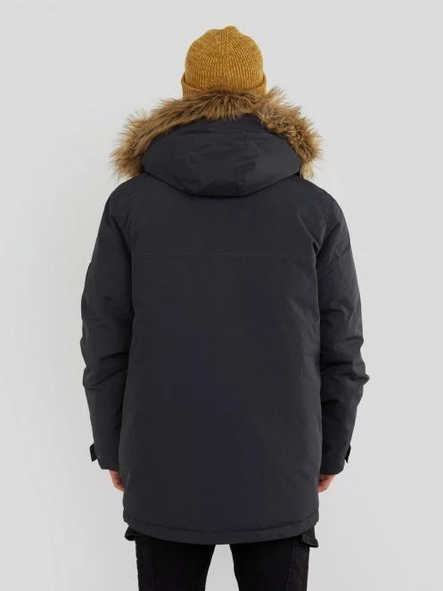 Fundango Spirit Parka Jacket férfi télikabát fekete színben 3