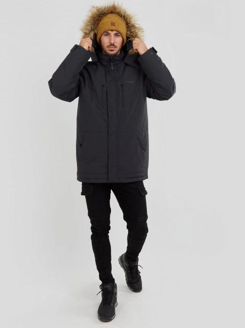 Fundango Spirit Parka Jacket férfi télikabát fekete színben 4