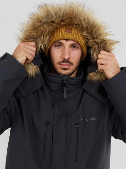 Fundango Spirit Parka Jacket férfi télikabát fekete színben 8