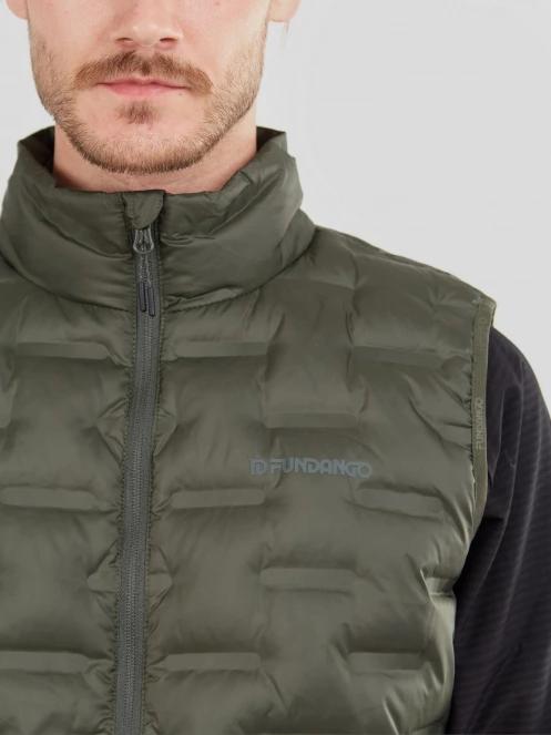 Fundango Smoke Vest férfi mellény oliva színben 6