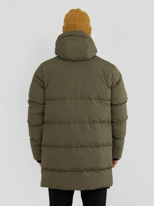Fundango Spirit Puffer Jacket férfi télikabát oliva színben 3