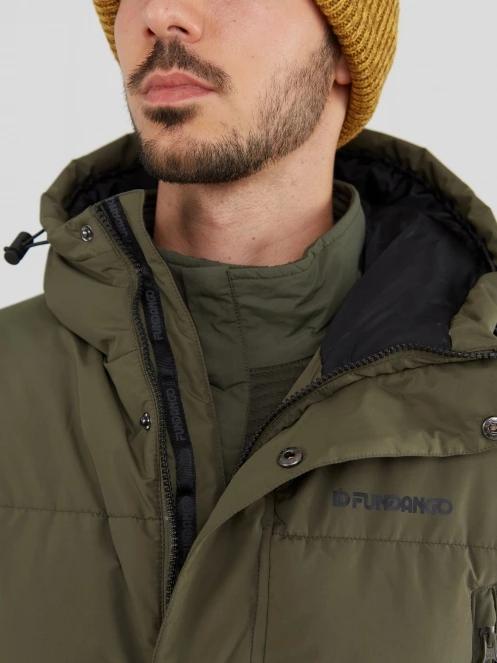 Fundango Spirit Puffer Jacket férfi télikabát oliva színben 8