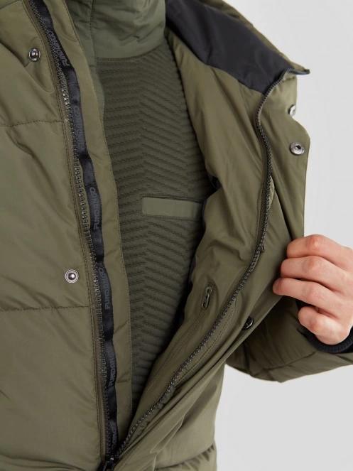 Fundango Spirit Puffer Jacket férfi télikabát oliva színben 9