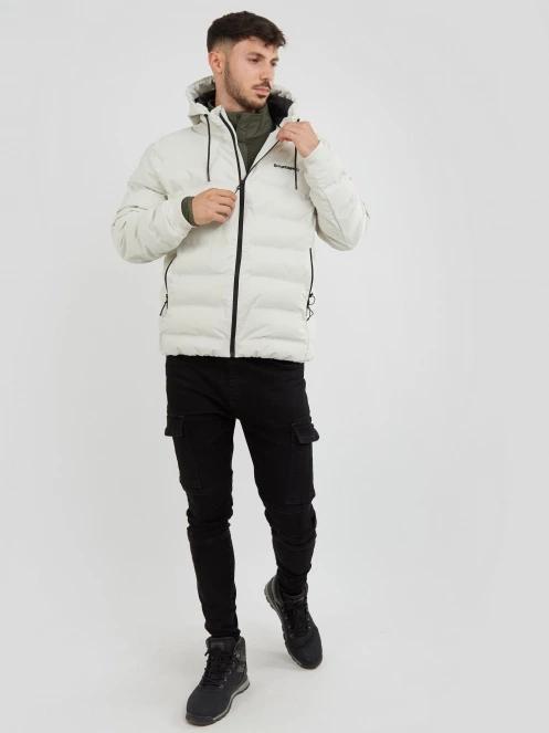 Fundango Patriot Padded Jacket férfi utcai kabát homok színben 4