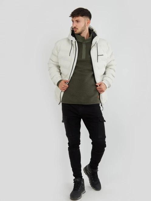 Fundango Patriot Padded Jacket férfi utcai kabát homok színben 5