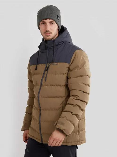 Fundango Passat Padded Jacket férfi utcai kabát barna színben 2
