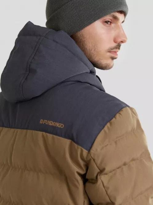 Fundango Passat Padded Jacket férfi utcai kabát barna színben 5