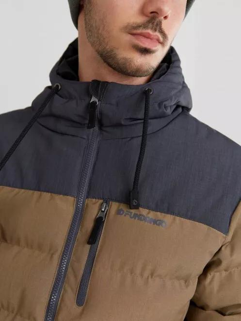 Fundango Passat Padded Jacket férfi utcai kabát barna színben 6