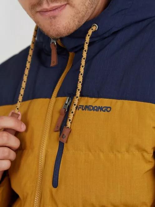 Fundango Passat Padded Jacket férfi utcai kabát sárga színben 4