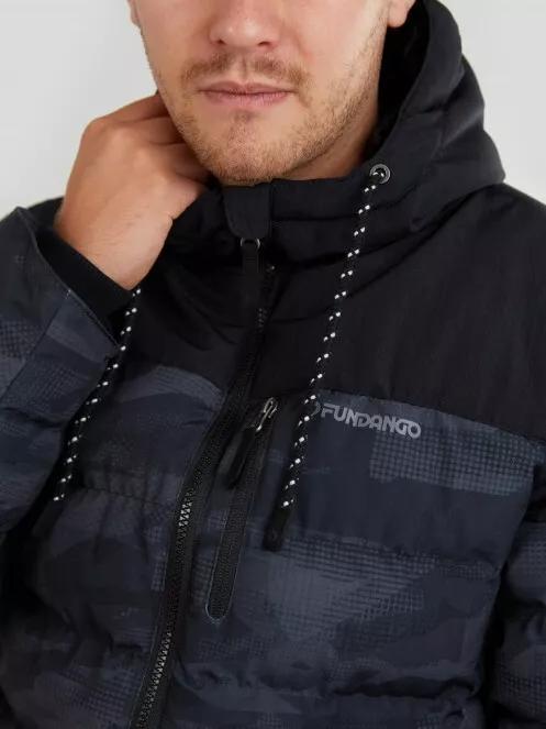 Fundango Passat Padded Jacket férfi utcai kabát fekete színben 4