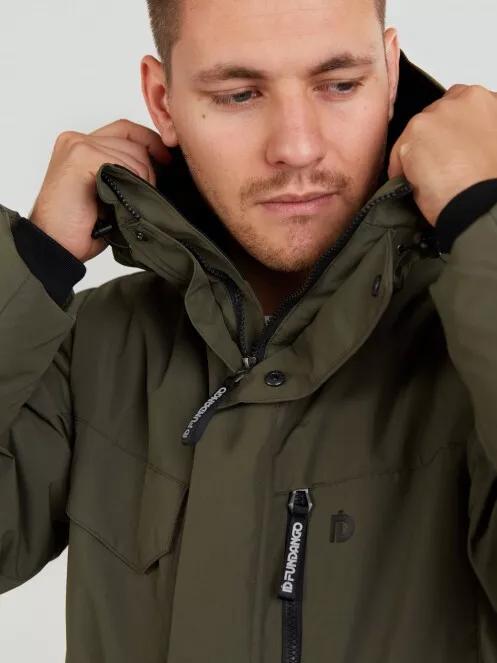 Fundango Perill Parka Jacket férfi utcai kabát oliva színben 5