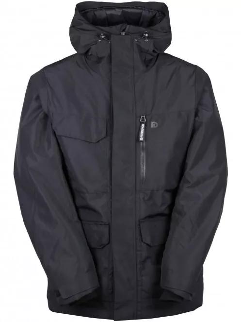 Fundango Perill Parka Jacket férfi utcai kabát fekete színben 6