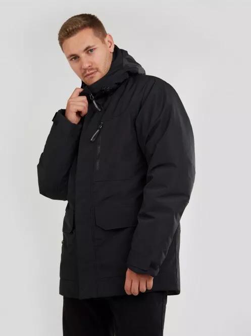 Fundango Perill Parka Jacket férfi utcai kabát fekete színben 2