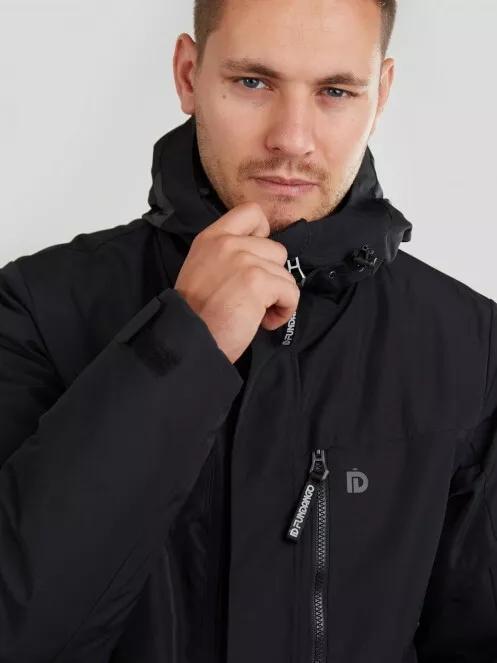 Fundango Perill Parka Jacket férfi utcai kabát fekete színben 4