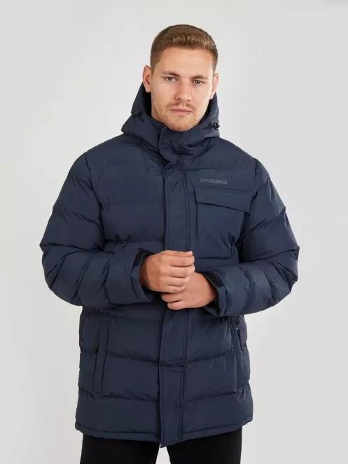 Fundango Lavis Padded Jacket férfi utcai kabát sötétkék színben 2