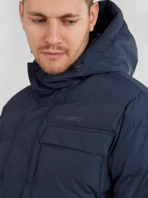 Fundango Lavis Padded Jacket férfi utcai kabát sötétkék színben 5