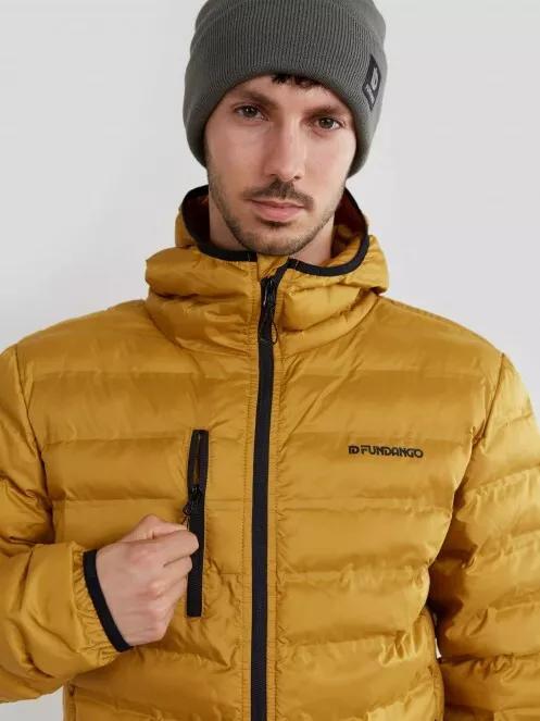 Fundango Mogollon Light Weight Padded Jacket férfi utcai kabát sárga színben 4