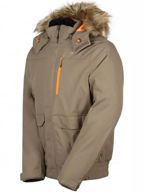 Fundango Carbone Bomber Jacket férfi utcai kabát barna színben 7