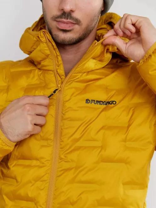 Fundango Smoke Hooded Jacket férfi utcai kabát narancssárga színben 4