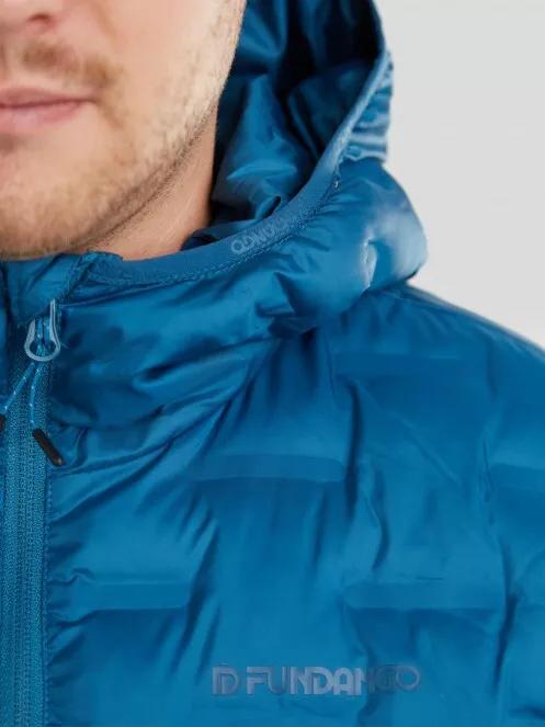 Fundango Smoke Hooded Jacket férfi utcai kabát világoskék színben 5