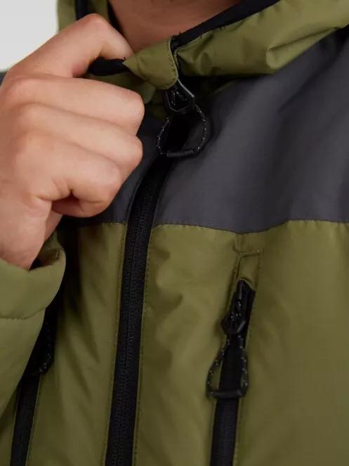 Fundango Navarro Padded Jacket férfi utcai kabát oliva színben 4