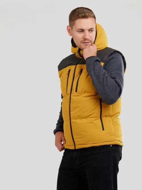 Fundango Laurel Padded Vest férfi mellény sárga színben 4