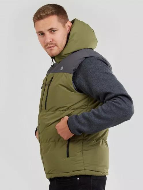 Fundango Laurel Padded Vest férfi mellény oliva színben 4