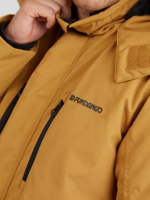 Fundango Spirit Parka Jacket férfi télikabát barna színben 5