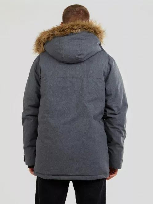 Fundango Spirit Parka Jacket férfi télikabát szürke színben 3