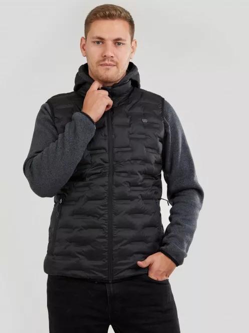 Fundango Smoke Vest férfi mellény fekete színben 2