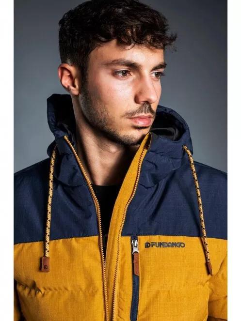 Fundango PASSAT Padded Jacket férfi utcai kabát sárga színben 3