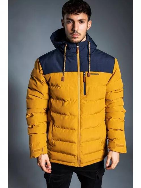 Fundango PASSAT Padded Jacket férfi utcai kabát sárga színben 4