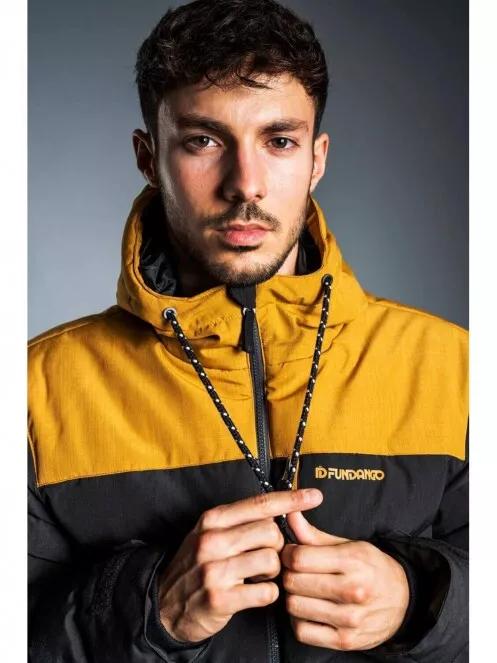 Fundango PASSAT Padded Jacket férfi utcai kabát fekete színben 4