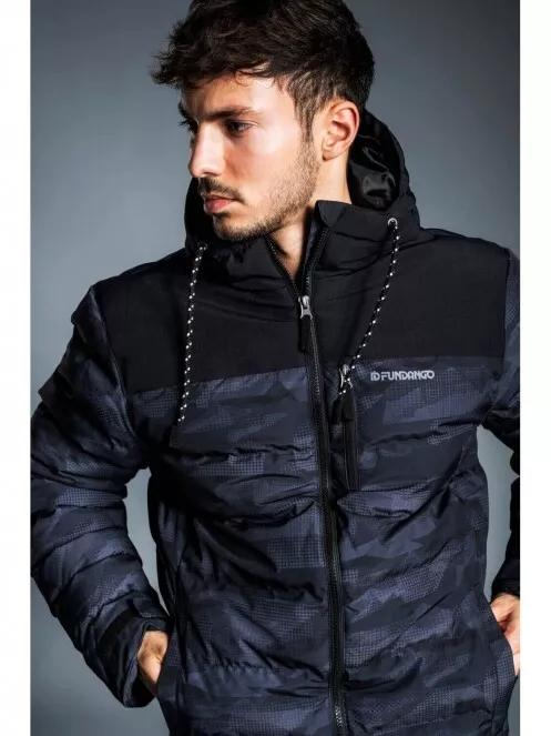 Fundango PASSAT Padded Jacket férfi utcai kabát fekete színben 2