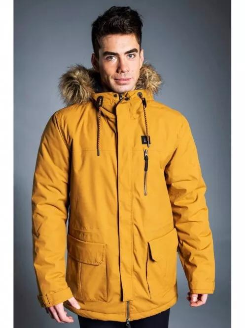 Fundango CORK Parka Jacket férfi télikabát barna színben 2
