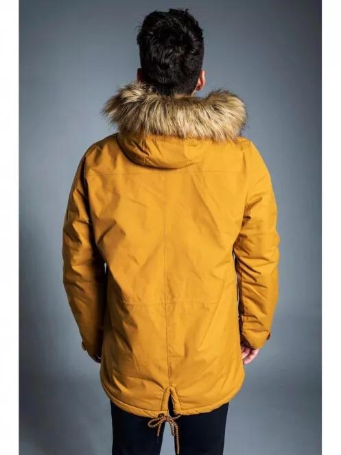 Fundango CORK Parka Jacket férfi télikabát barna színben 3