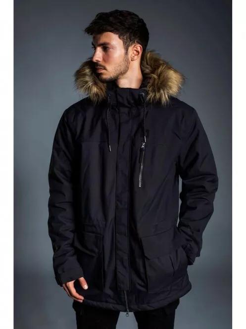 Fundango CORK Parka Jacket férfi télikabát fekete színben 2