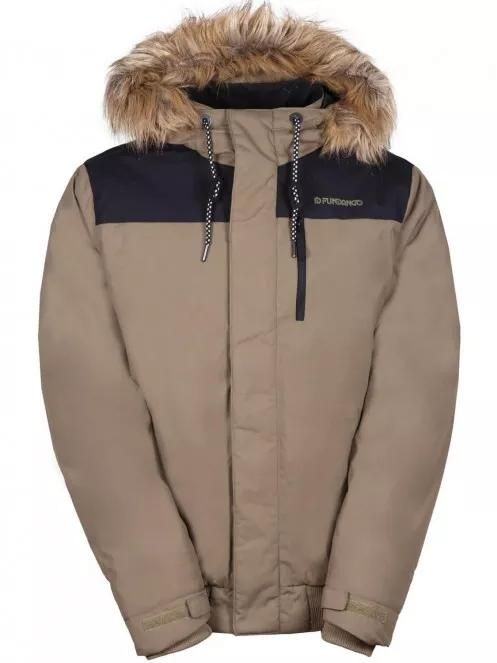 Fundango CARBONE Bomber Jacket férfi utcai kabát oliva színben 5