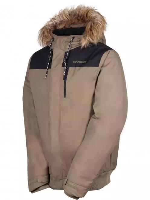 Fundango CARBONE Bomber Jacket férfi utcai kabát oliva színben 6