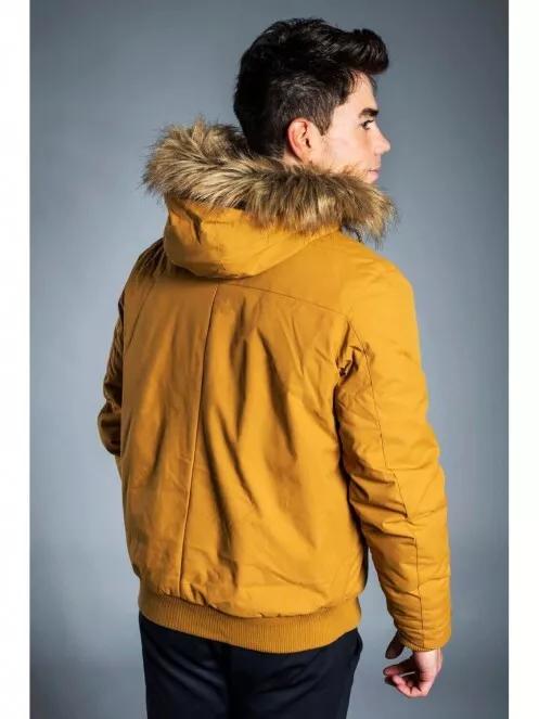Fundango CARBONE Bomber Jacket férfi utcai kabát sárga színben 3
