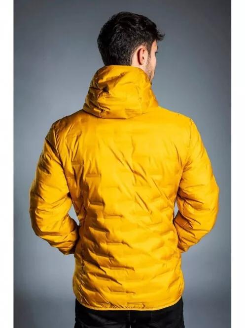 Fundango SMOKE Hooded Down Jacket férfi utcai kabát sárga színben 3