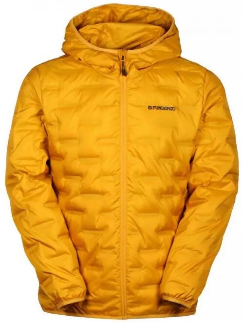 Fundango SMOKE Hooded Down Jacket férfi utcai kabát sárga színben 5