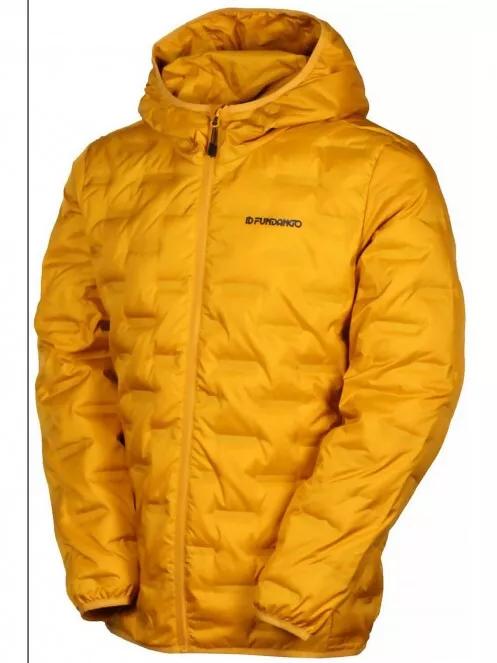 Fundango SMOKE Hooded Down Jacket férfi utcai kabát sárga színben 6