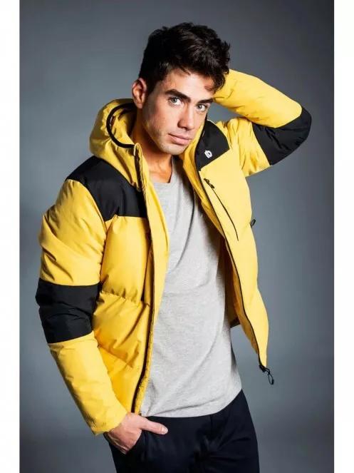 Fundango NAVARRO Padded Jacket férfi utcai kabát sárga színben 3