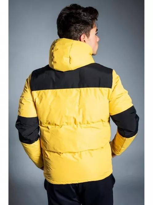 Fundango NAVARRO Padded Jacket férfi utcai kabát sárga színben 4